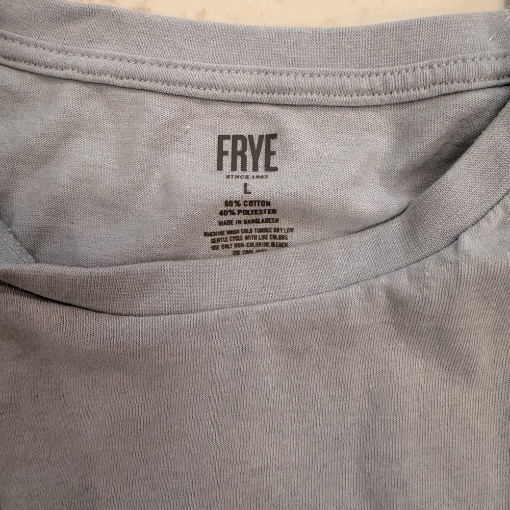 Frye Heather Gray Crewneck Tee